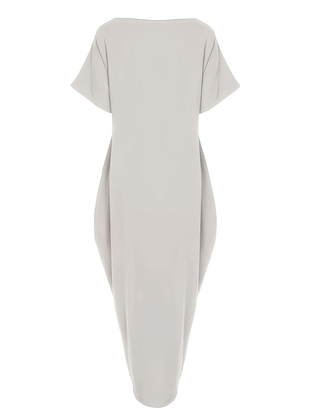 Faith Letter Off-The-Shoulder Pocket Dress Women'S Loose Casual Style Long T-Shirt Dress Features: Off-The-Shoulder Design Is Lazy And Casual, with a Easy And Eye-Catching "Faith" Letter Print on The Front; The Loose Long Style Hides Flaws And Slims - Grey