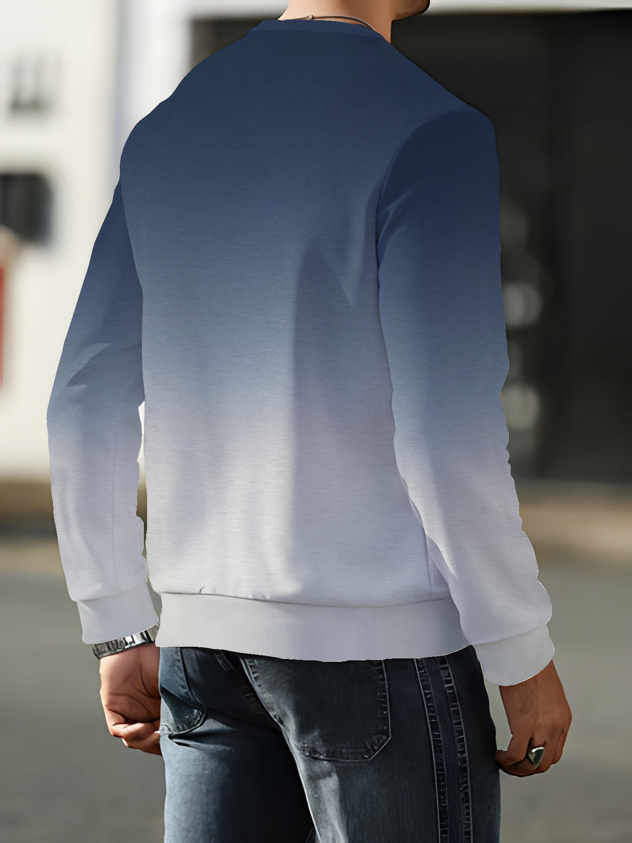 Round Neck Sweatshirt Trendy Brand Hot Style Men'S Long Sleeve 2026 Autumn Winter Men'S Round Neck Sweatshirt, All Seasons, Teens, Casual, Slim Fit, Short Sleeve, High Waist, Cropped, Floral, Crew Neck, Daily, Comfortable, Pocket, Fashion - Mixed colors