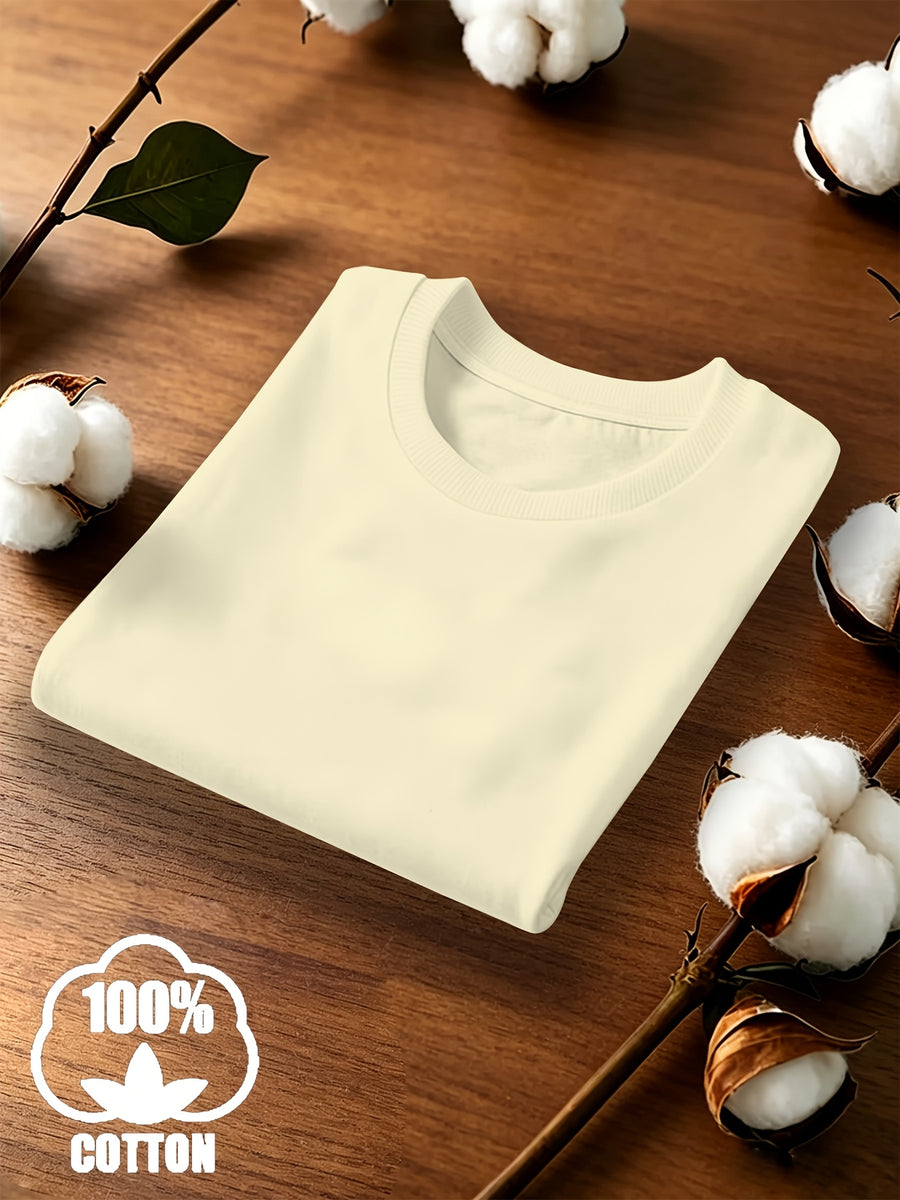 4pcs Set, Spring/Summer 4pcs Set, Solid Color Crew Neck Fashionable Simple Sweet Loose Short Sleeve T-Shirt, Summer/Spring Women's 4pcs Top Set - Army Green + Light Blue + Red + Light Apricot Beige