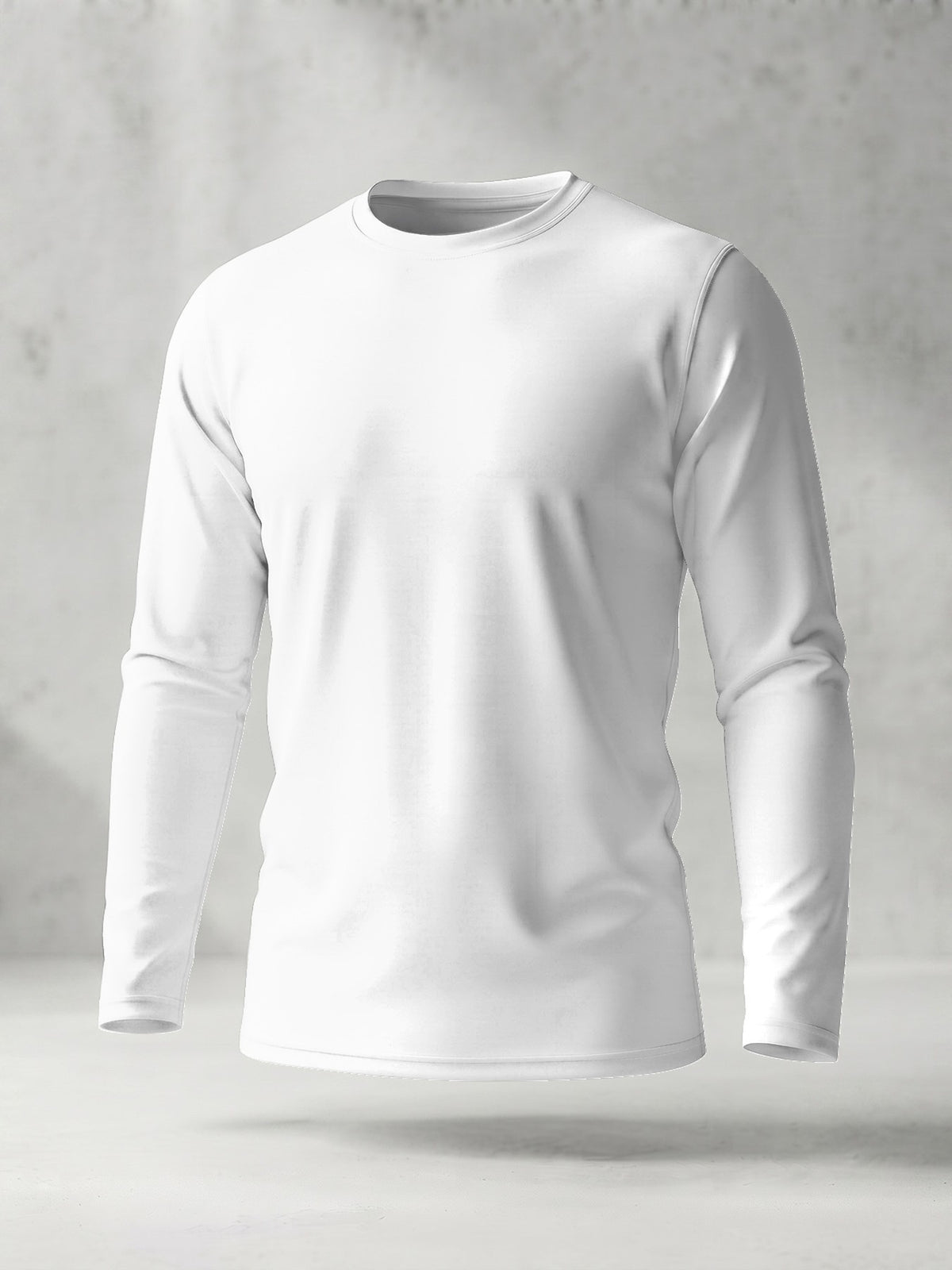 Casual Fashion Street Style Men's Crew Neck Long Sleeve T-Shirt, Polyester Digital Print Basic Top for Summer Autumn Outdoor Activities - Mixed colors