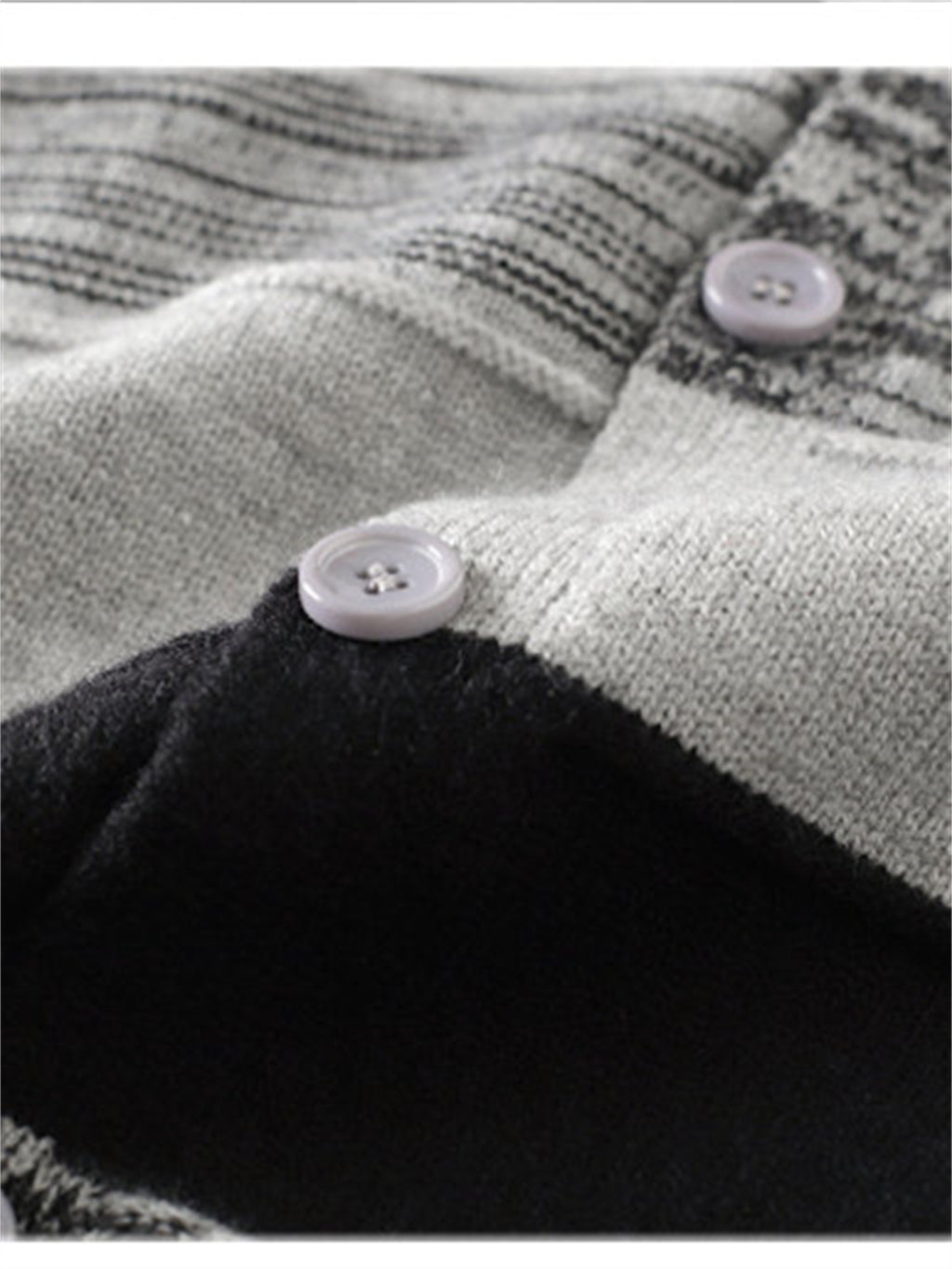 Katemar CRRTMARO Men's Knitted V-Neck Pullover Cardigan, Outdoor Casual Men's Apparel, New Autumn/Winter Warm and Comfortable Top, Goodberg - Coffee Color