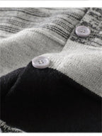Katemar CRRTMARO Men's Knitted V-Neck Pullover Cardigan, Outdoor Casual Men's Apparel, New Autumn/Winter Warm and Comfortable Top, Goodberg - Coffee Color