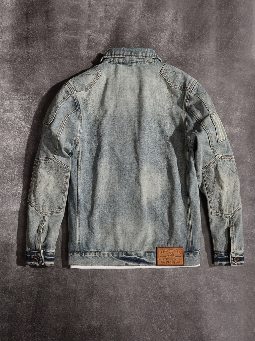 Vintage Denim Jacket Men'S Work Jacket Loose Long Sleeve Top 2026 Autumn Winter New Fashion Street Trendy Casual All-Match Denim Coat - Vintage Blue