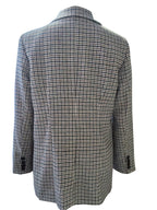 Everyday Houndstooth Suit in Vintage Style for Effortless Fashionable Commute - Black