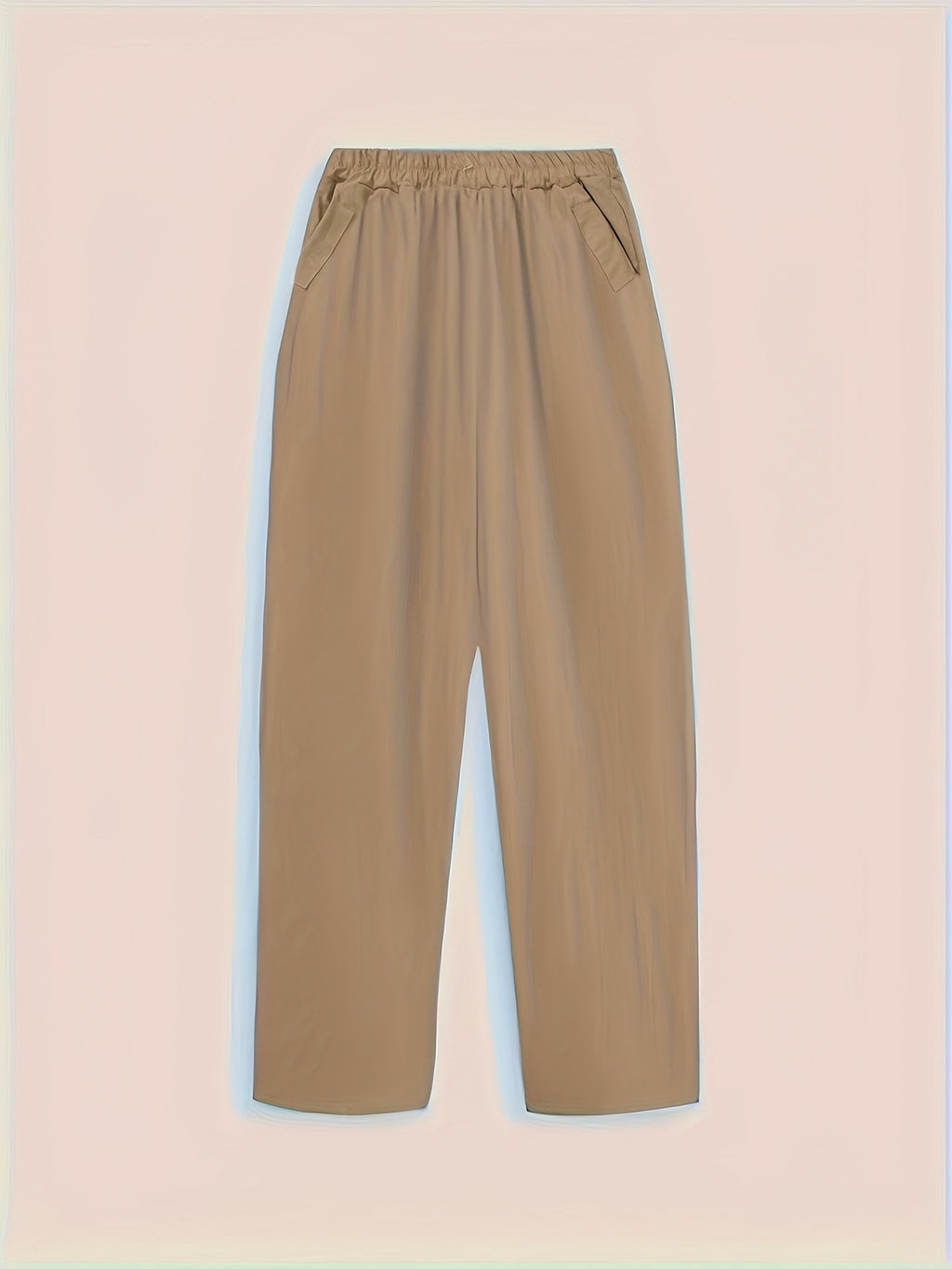 Women'S Spring And Summer Fashion Casual Solid-Color Trousers, Suitable for Beaches, Walking, And Parties - Khaki
