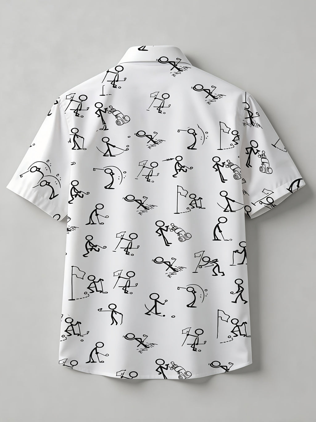 Men's Summer Short-Sleeve Shirt, Hawaiian Style, Unisex All-Over Digital Print Design, Youthful Beach Casual Style, Men's Top - Mixed colors