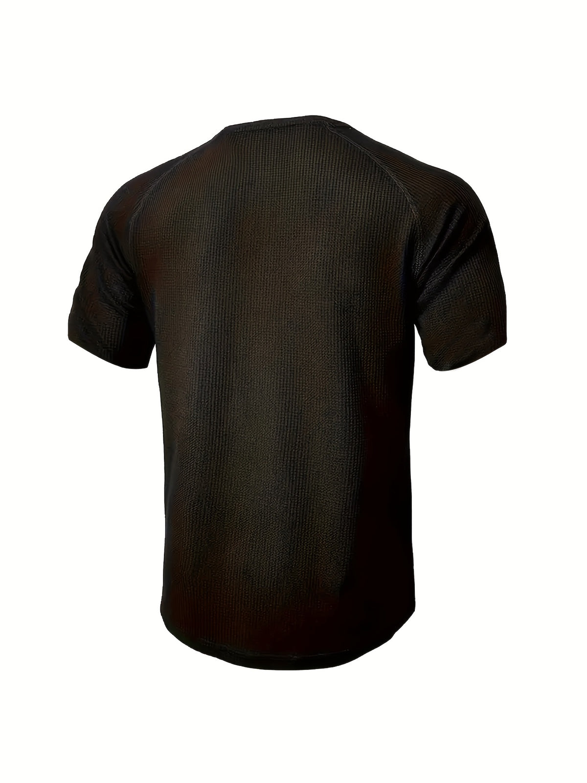 (Set of 3) Men'S Loose-Fitting Solid Color Henley Short-Sleeve, Round Neck Half-Button T-Shirt, Suitable for Outdoor Activities in Spring And Summer. - black red White
