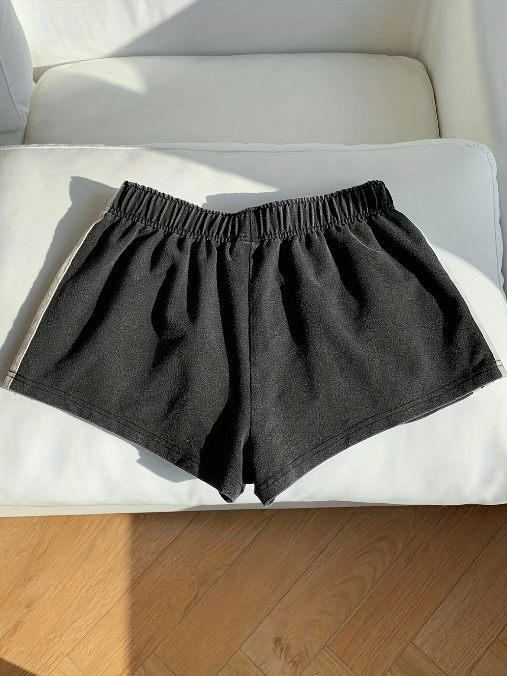 (ZD1019268) Ladies' Fashionable Casual Shorts - Dark Gray