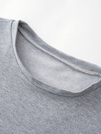 1pc Autumn/Winter Fashion Simple Pullover Abaya Sweatshirt Dress, Modest Muslim Home Casual Wear - Dark Gray
