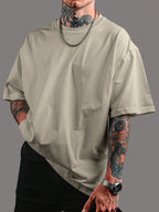 Men'S Round Neck Short Sleeve Shirt with Easy Solid Color Print, Suitable for Back to School Season, Basketball, Camping, Fitness, And Outdoor Activities. It Is a Must-Have Item for Sports Enthusiasts And a Gift for Family And Friends - Mixed colors