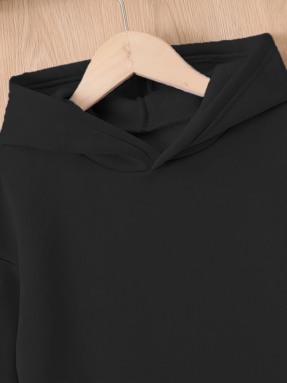 Trendy Long Women'S Hoodie for Autumn And Winter Fashion, Women'S Clothing with Kangaroo Pocket Design - Black