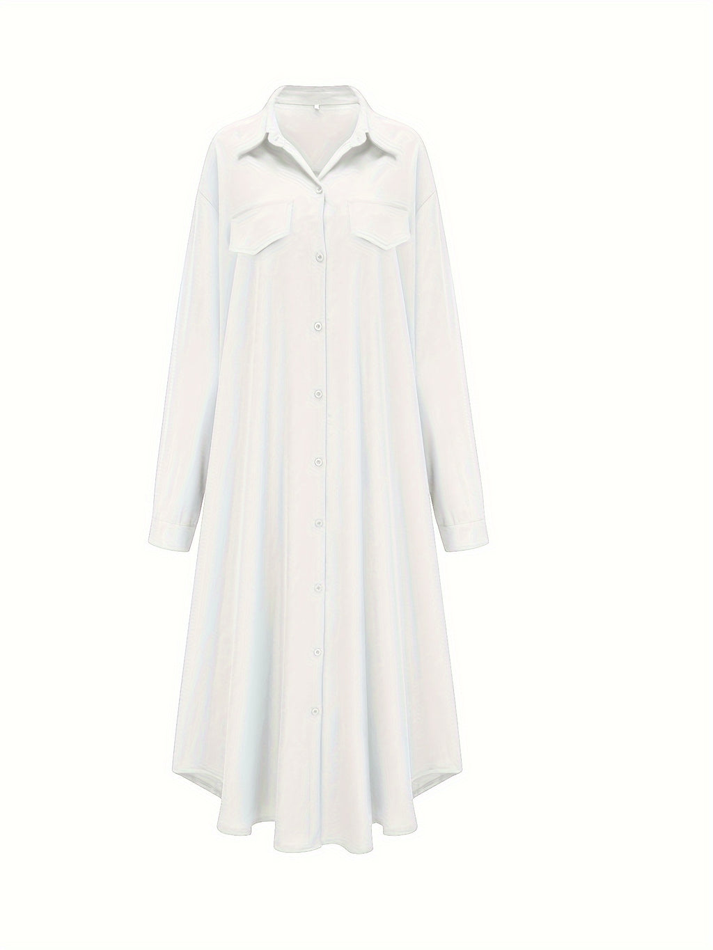 Stylish Women'S Clothing, Multi-Style Shirts, Long Tops - White