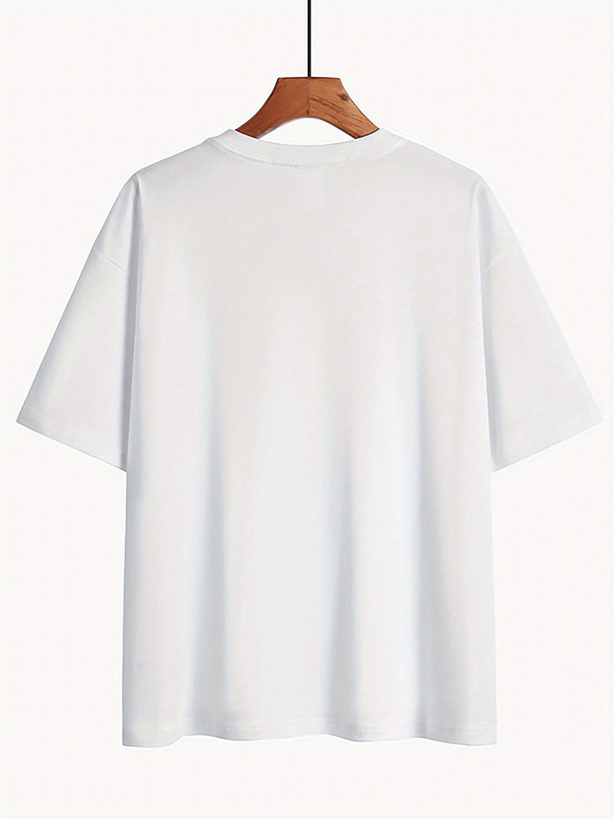 Graphic Print T-shirt, Short Sleeve Crew Neck Casual Top for Summer & Spring, Women's Clothing - White