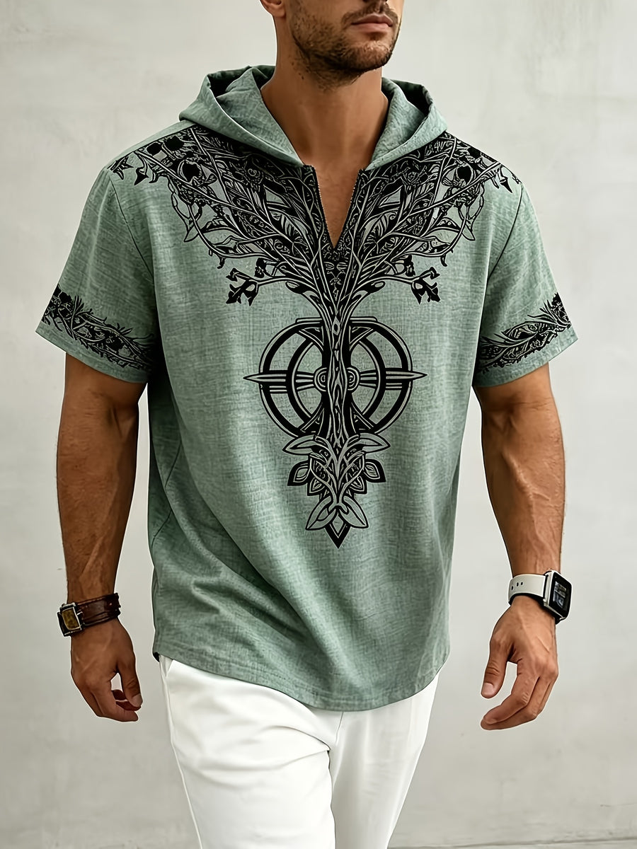 A Summer Essential with a Relaxed Fit, Versatile for Daily Wear, Suitable for Both Commuting and Casual Occasions - Olive Green
