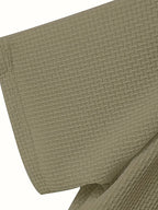 2026 Men's Summer Color-Block Polo Shirt, Available in Multiple Colors, Suitable for Home, Business, Office, and Golf - Khaki