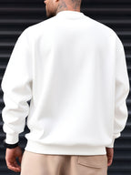 Western Adult Brooklyn 1957 Retro Star Logo Sweatshirt, American Street Oversized Style Heavyweight Texture Men'S Essential, Suitable for Shopping, Gatherings, Outdoor Activities, Daily Commuting, Machine Washable, Autumn Essentials - White
