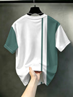 Men' Heavyweight Oversized T-Shirt - Vintage American Streetwear Short Sleeve Round Neck Tee, Loose Fit Breathable Base Layer Suitable for Daily Commuting, Outfits & Layering, Machine Washable Casual Wardrobe Essential - Mixed Color 3