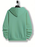 Print, Men'S Casual And Cozy Hoodies, Trendy Long Sleeve Hooded Sweatshirt, Casual Versatile Top for Autumn Winter - Bean Green