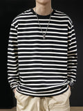 Men'S Round Neck Long Sleeve T-Shirt, Spring/Autumn Casual Trendy Fashion, Suitable for Daily Commute And Outdoor Wear [Printed Design - Not Textured] - Mixed colors