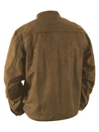 Men'S Casual Jacket with Pockets, Versatile Long-Sleeved Stand Collar Button Coat, Transitional Outerwear - 【Brown】