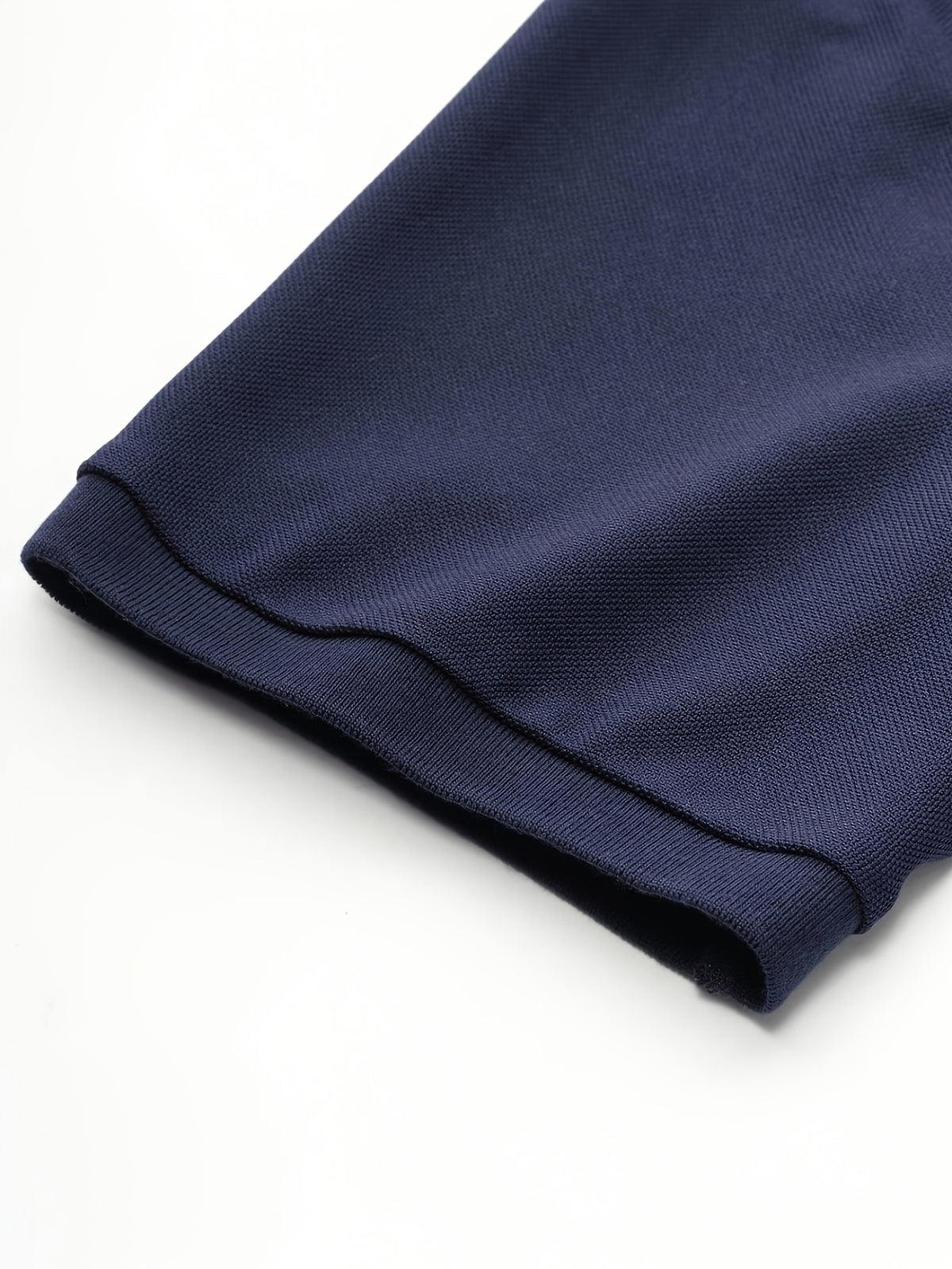 Men'S New Polo Shirt, Pearlized Soft Fabric, Faux Pocket Detail, Outdoor Casual Business Breathable Polo, Suitable for Vacation And Business Occasions, Daily Casual Essential - Navy Color