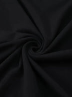 1pc Hooded Simple Design Highlight Comfortable Versatile Style Summer New Y2K Style Women's Sportswear Elegant Fashionable Comfortable T-Shirt Top - Black