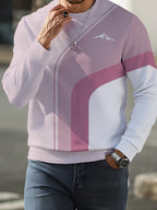 Men's Crew Neck Sweatshirt, New Spring/Autumn Crew Neck Top, Trendy Men's Crew Neck Sweatshirt - Mixed Color 2