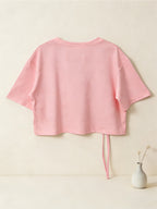 Women's Pink Butterfly & "Beauty Is All Around" T-Shirt - Loose-Fit Short Sleeve Top with Drop Waist Hem, Soft Machine Washable -Compatible Tee Suitable for Travel, Beach, Commuting, Casual Outfits - Peach