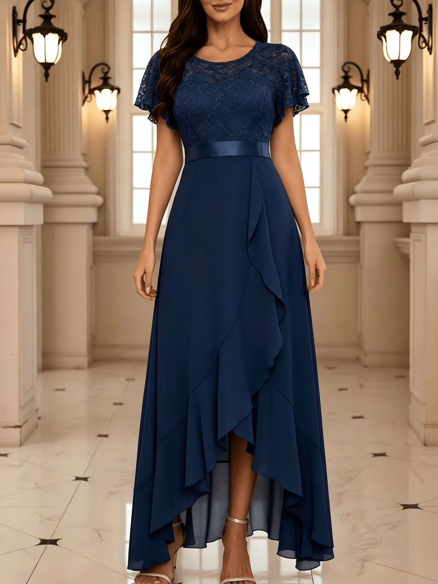 Evening Gowns for Women, Hostess Performance Dresses, Bridesmaid Dresses, Prom Evening Gowns - Navy Color