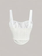 Summer New Fashion Y2K Style Versatile Women'S Short Top Vest - White