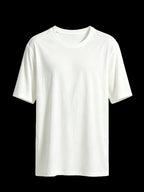 3pcs Set, Men'S White Short Sleeve T-Shirt, Soft Breathable Solid Color Round Neck Top, Casual Summer Loose Fit, Suitable for Daily Wear, Outdoor Walks, And Layering - White