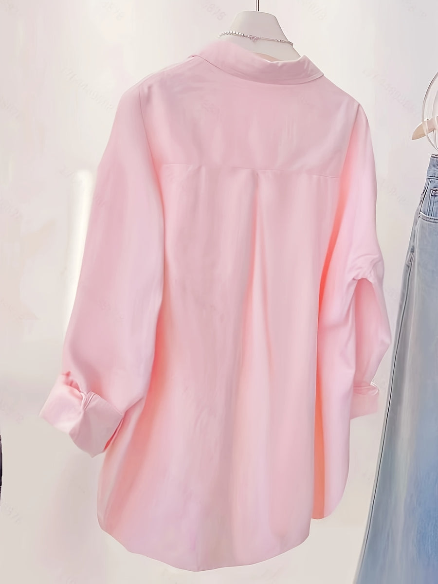 Spring/Summer Fashion Loose Shirt - Pink