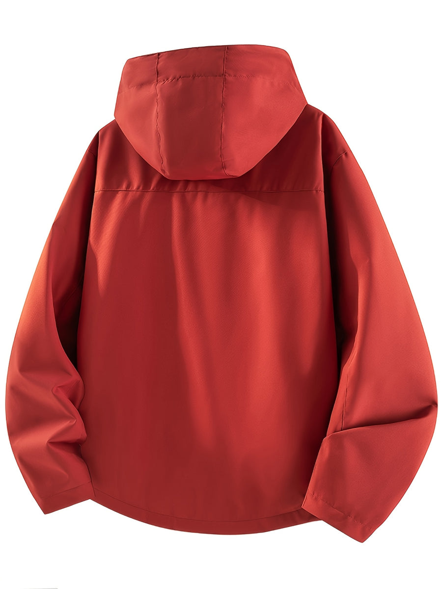 2026 Spring New Casual Hooded Jacket for Women - Red