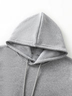 Men's Fashionable Trendy Hooded Casual Sweatshirt, -Lined for Autumn/Winter, American Style for Christmas and Halloween Outings - Grey