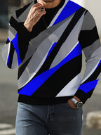 Simple and Versatile Crewneck Sweatshirt, Featuring a Niche Trendy Brand Print. Stylish and Casual, Perfect for Both Commuting and Streetwear - Mixed colors