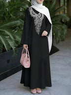 New Muslim Women'S Clothing Arrives, Women'S Dress, Classic Loose Fit, Middle Eastern Traditional Robe, Elegant Muslim Long Dress, Long Abaya, Restoring The Essence of Middle Eastern Traditional Robes, Suitable for Prayer, Commuting, And Parties - Mixed colors