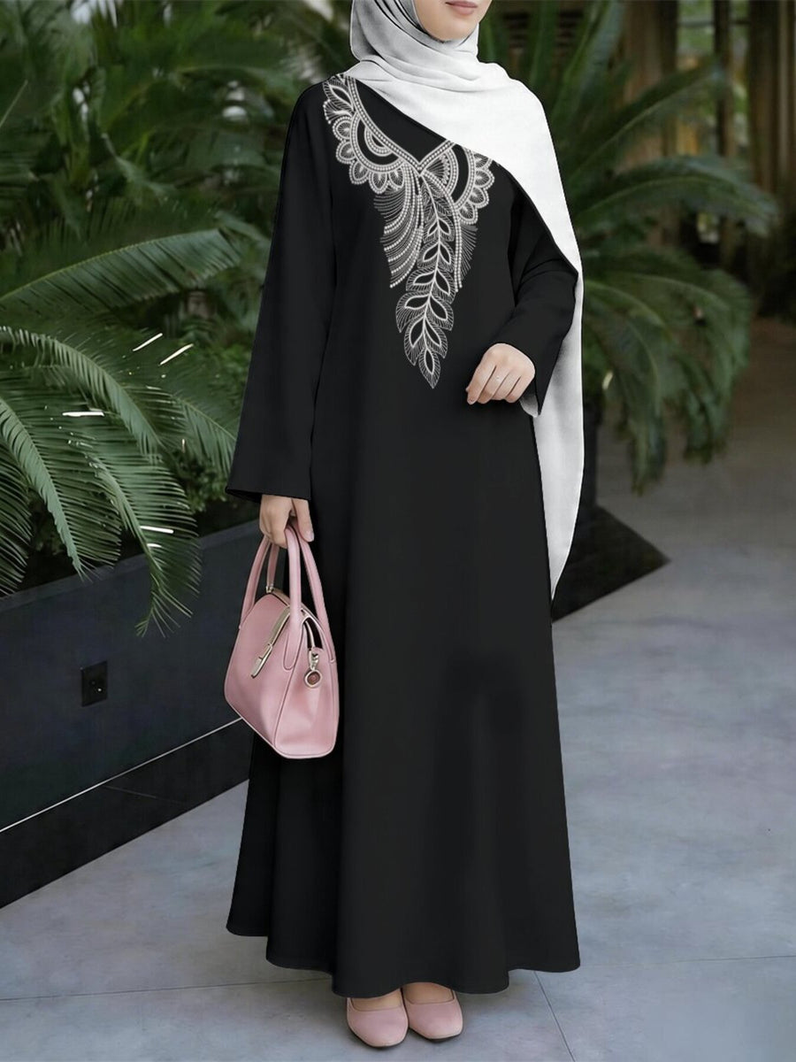 New Muslim Women'S Clothing Arrives, Women'S Dress, Classic Loose Fit, Middle Eastern Traditional Robe, Elegant Muslim Long Dress, Long Abaya, Restoring The Essence of Middle Eastern Traditional Robes, Suitable for Prayer, Commuting, And Parties - Mixed colors