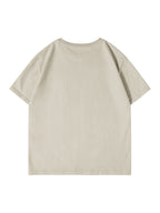 100% Men'S Summer Casual T-Shirt, Loose Fit - Light Khaki