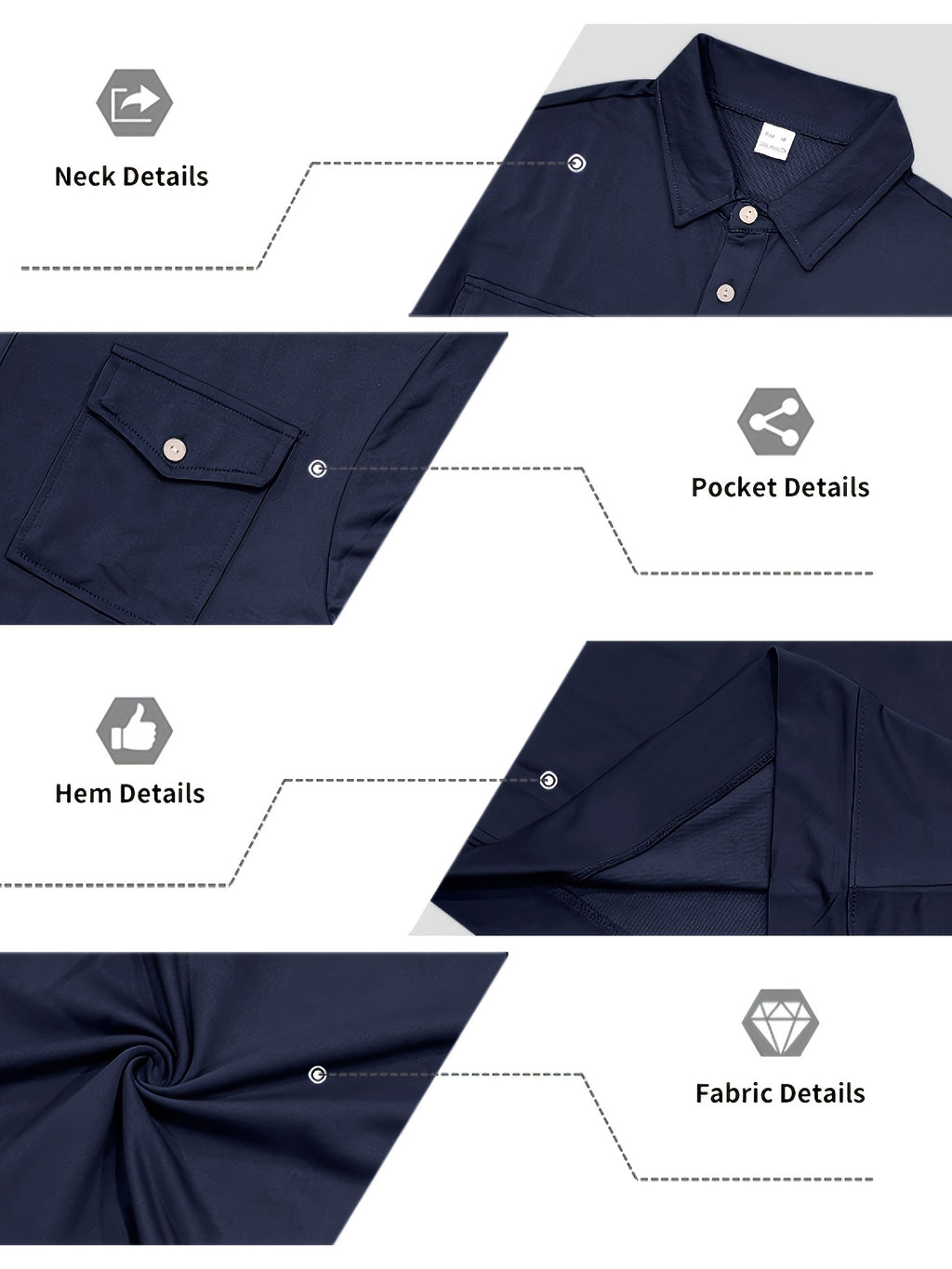 Autumn New Arrival 3pcs Set: Polo Collar Double Pocket Cargo Sweatshirt. Made of Thick Knitted Sweatshirt Fabric, Featuring a Half-zip Placket with Three Brown Vintage Buttons. Symmetrical Chest Cargo Pockets, Vintage Workwear Casual Style - Tibetan Army Deep