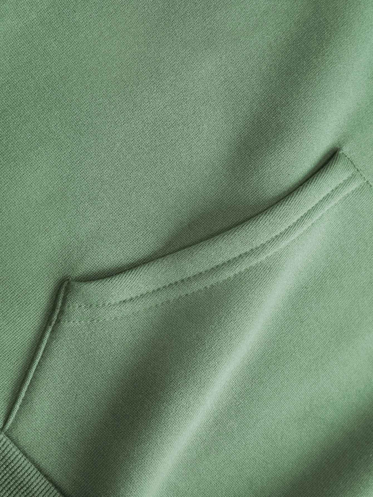Cartoon Men's New Trendy Autumn Winter Hoodie, Casual Daily Drawstring Hooded Sweatshirt with Creative Design Print, Front Kangaroo Pocket, Unisex Top - Light Green