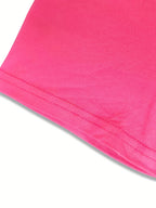 Short Sleeve T-Shirt with Front And Back Panels - Sabr, Patience Fashion Print - Women'S Spring Summer Trendy Printed T-Shirt, Fashion Item - Rose Red