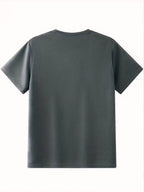 2026 Latest Casual T-Shirt for Men, Featuring a Easy Geometric Pattern And Short Sleeves. It Is Comfortable And Versatile to Wear, with a Design That Combines Vertical Stripes And Triangular Elements - dark gray A