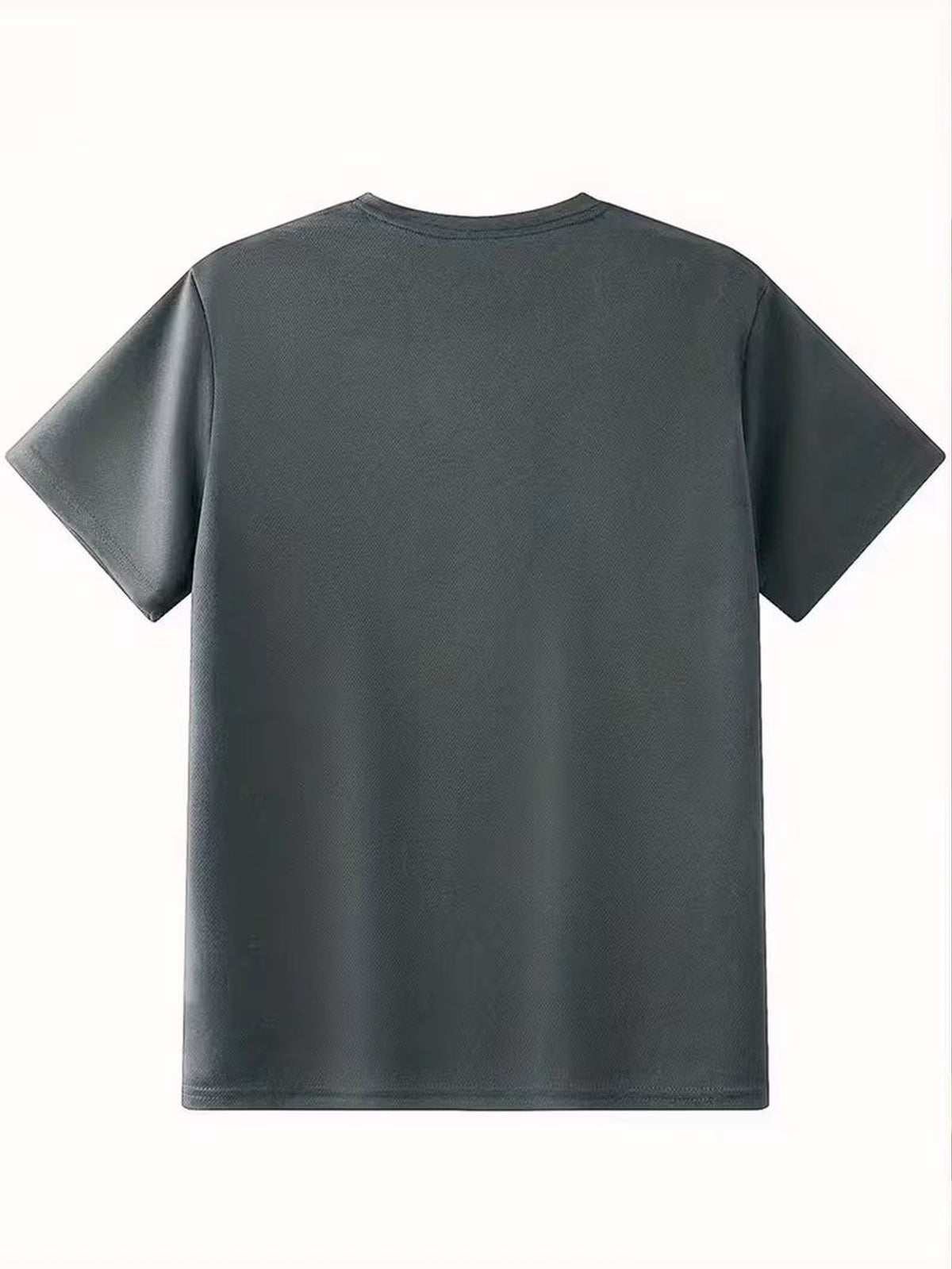 2026 Latest Casual T-Shirt for Men, Featuring a Easy Geometric Pattern And Short Sleeves. It Is Comfortable And Versatile to Wear, with a Design That Combines Vertical Stripes And Triangular Elements - dark gray A
