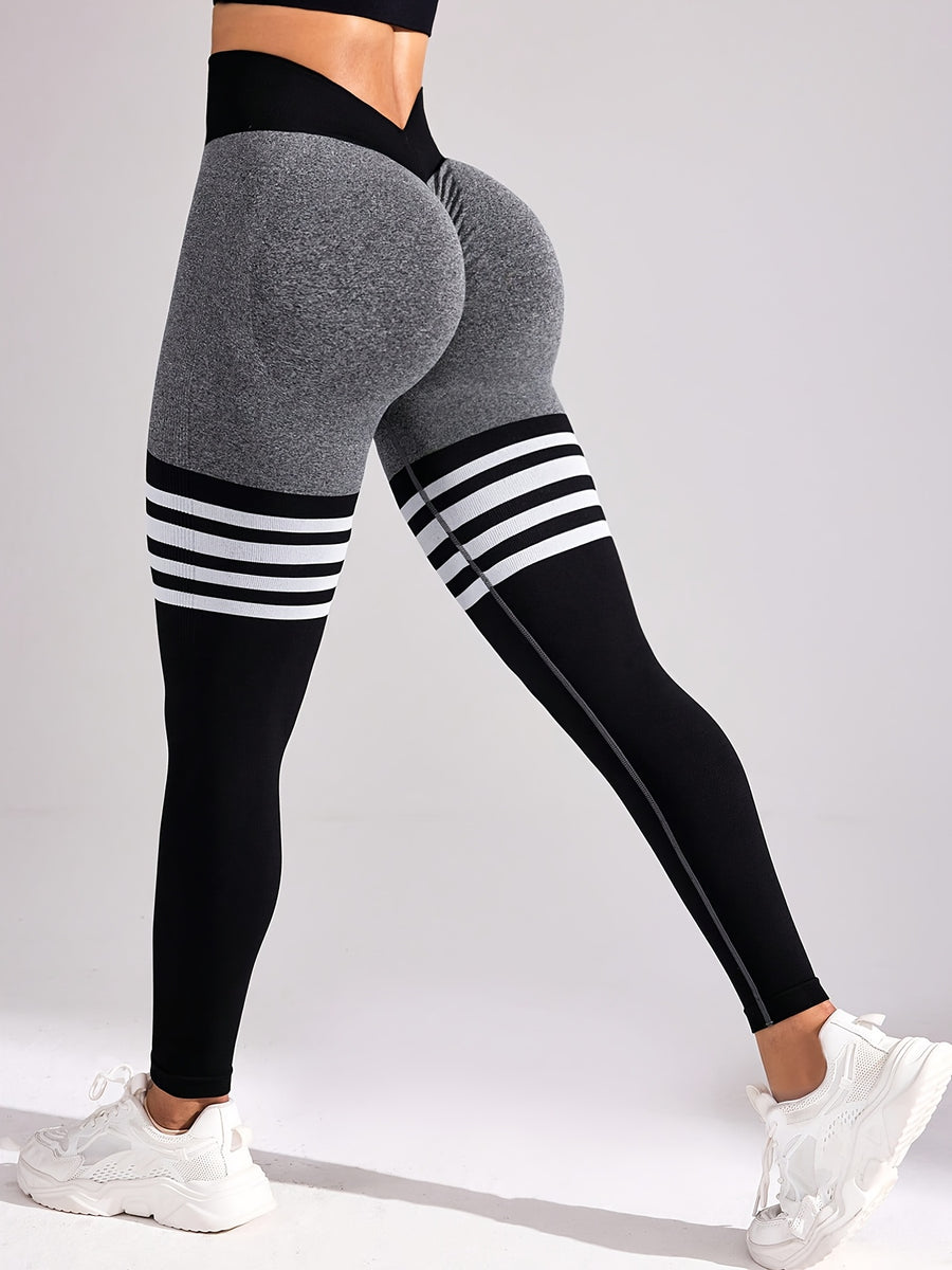 Plus Size - Plus Size - Popular New Large-Size Four-Way Stretch Leggings for Women, Featuring High Elasticity, High Waist, And a Seamless Design That Enhances The Peach-Shaped Butt And Provides a Slim, Sexy Look - Grey