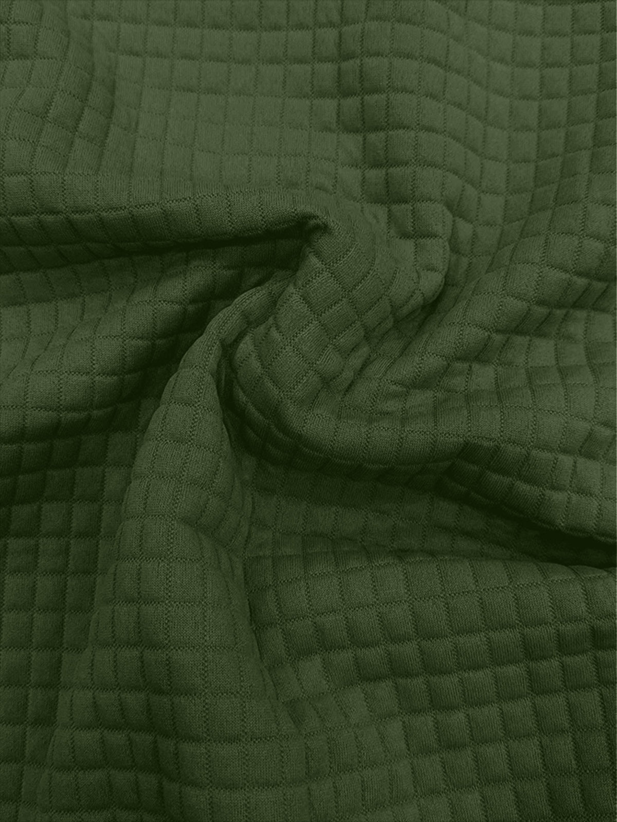 KANI Men's Waffle Knit Short Sleeve Hooded Sweatshirt with Comfortable Print and Drawstring, Pocketed T-Shirt, Summer Casual Fashion Men's Wear, Suitable for Outings and Home Wear, Ideal for Daily and Formal Occasions, Simple Summer Fashion - fern green