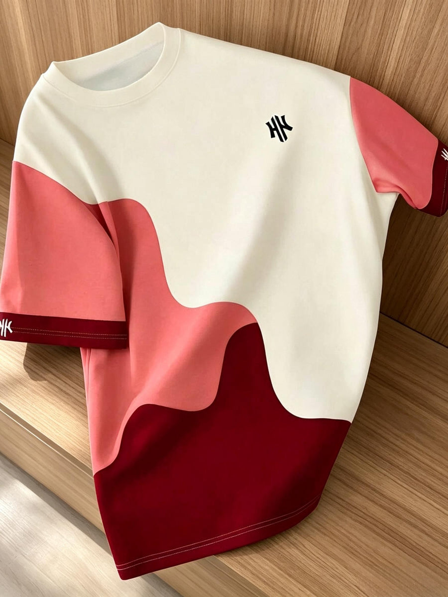 Men'S Summer Short Sleeve Shirt, Fashionable Trendy T-Shirt, Suitable for Casual Wear, Preppy, Streetwear, And Athletic Outfits - Mixed Color 10