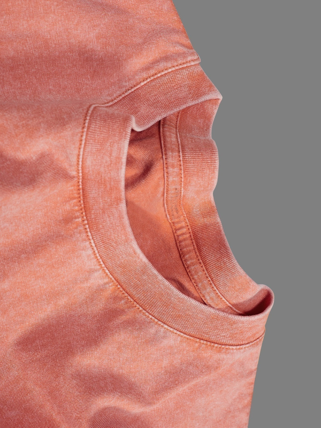 Solid Color - Summer Drop-Shoulder Casual Retro Washed T-Shirt, 100% Pure Retro Washed Short Sleeve, Street Style Wear, Suitable for Everyday Outings, Retro Summer Casual Vacations, Women'S Fashionable And Versatile Top - Papaya Orange