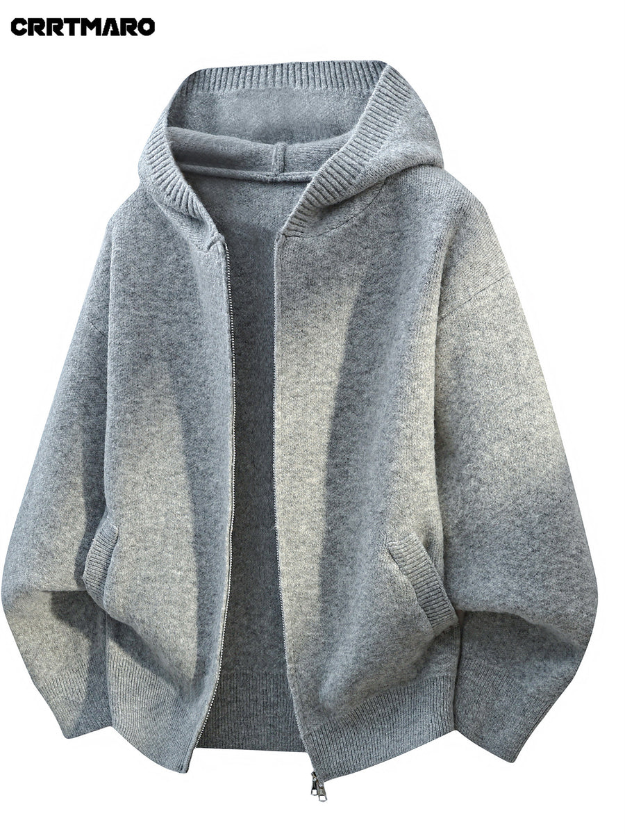 Men's Pullover Sweater, Warm Long Sleeve Casual Top for Fall and Winter Winter Clothes for Men - Dark Gray