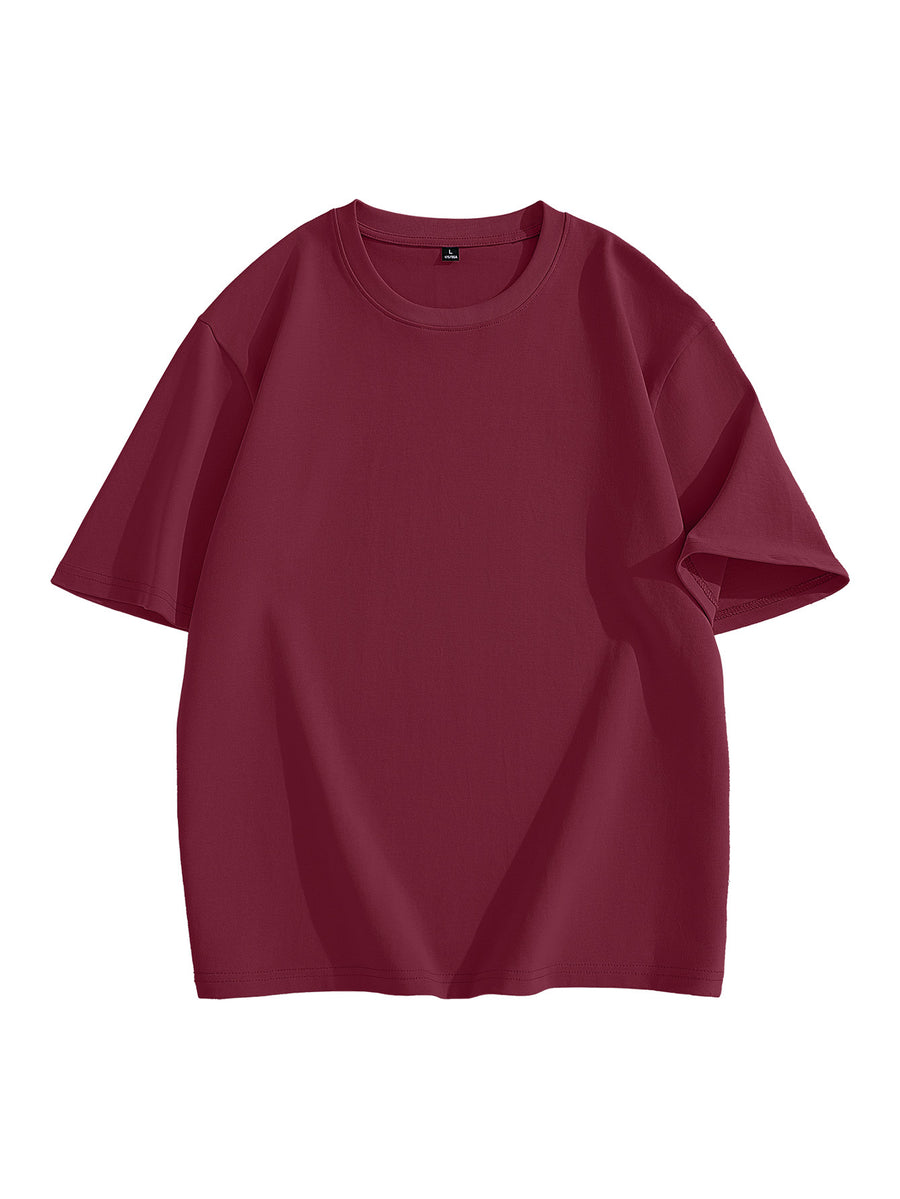 JEEP Men'S 100% Short Sleeve T-Shirt, Casual Fashion Comfort Sports Tee for Summer - Claret-1