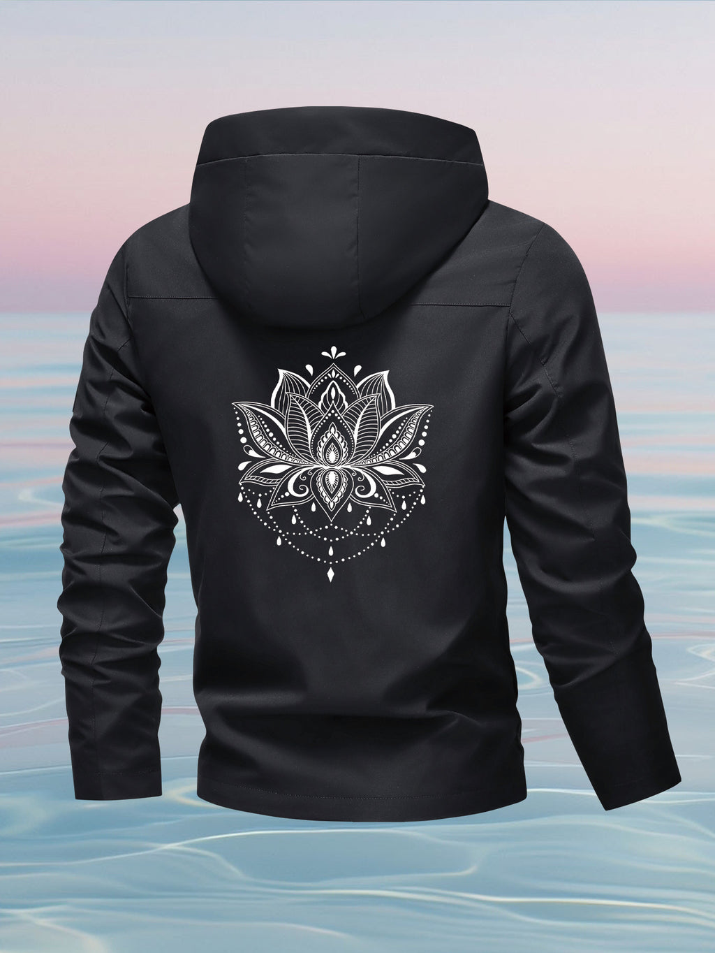 Women'S Windproof Jacket, Lightweight Windproof Warm Women'S Shell Jacket, Long Sleeve Zipper Pocket Hooded Shell Jacket, All-Season Outdoor Casual Women'S Zipper Sweatshirt Top Coat, Suitable As a Gift for Women - Black